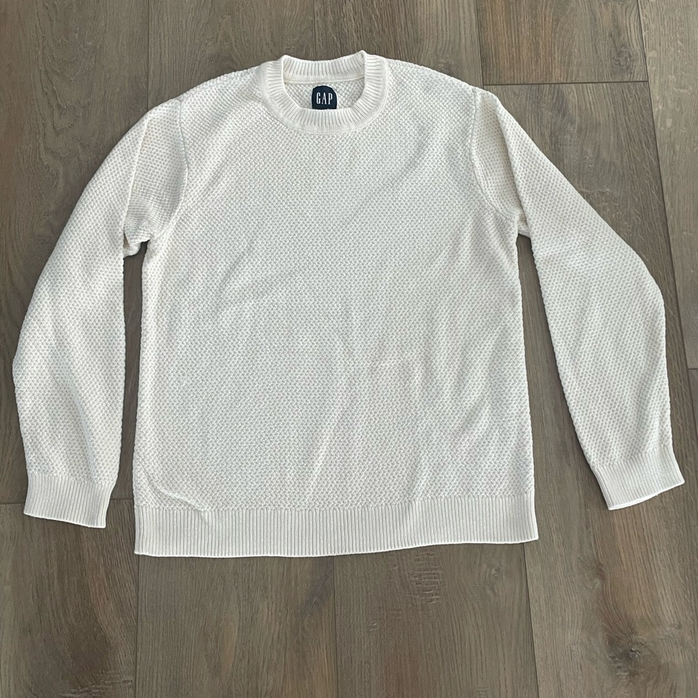 GAP Off-White Textured Sweater